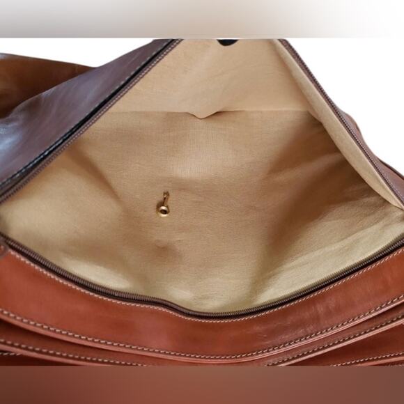 Vintage Classic Brown Leather Men's Briefcase - Picture 2 of 6